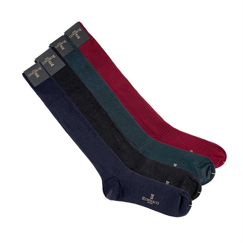 Ribbed wool socks set