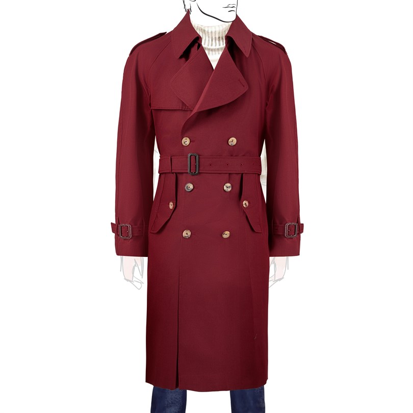 Bordeaux Waterproof trench coat