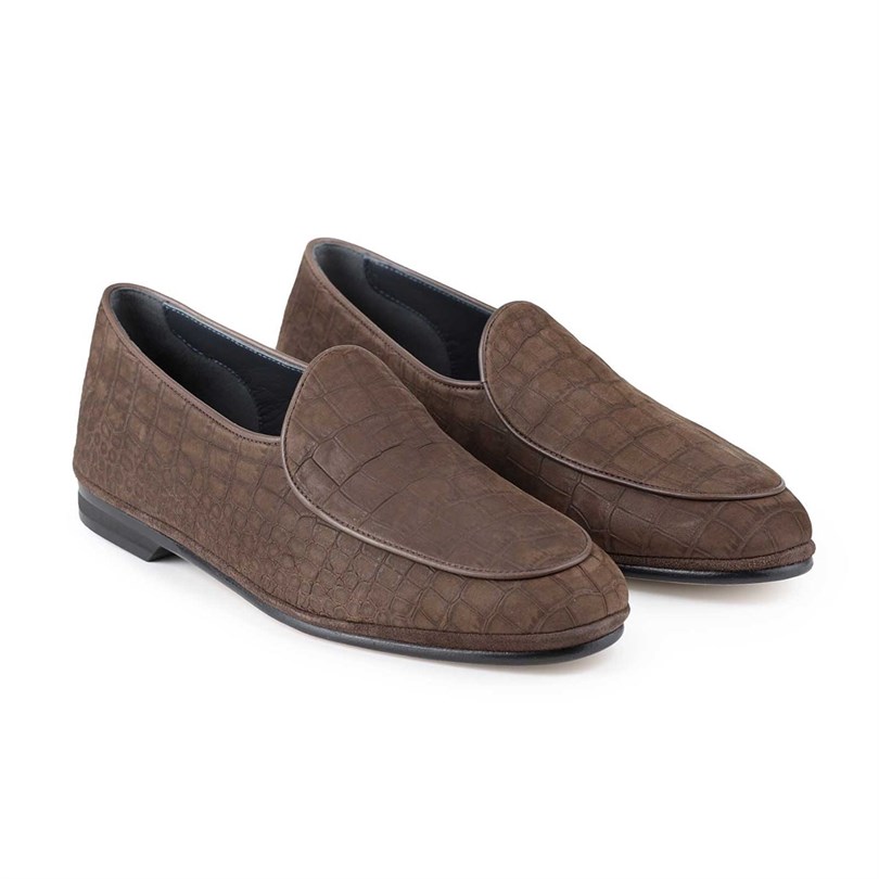Luisiana suede loafers in brown