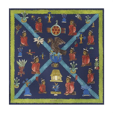 Acid green mendoza scarf