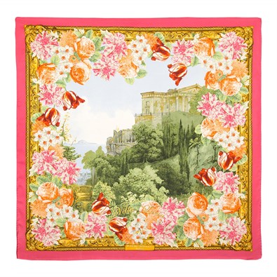 Villa Lucia coral scarf