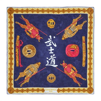 Pochette samurai blu notte