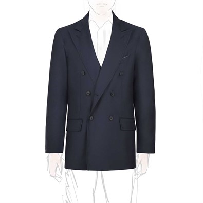 Blue “Green Certified” wool jacket