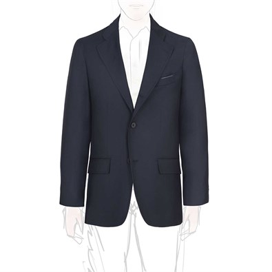 Blue “Green Certified” wool jacket