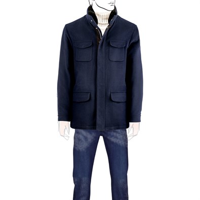 Blue cashmere jacket