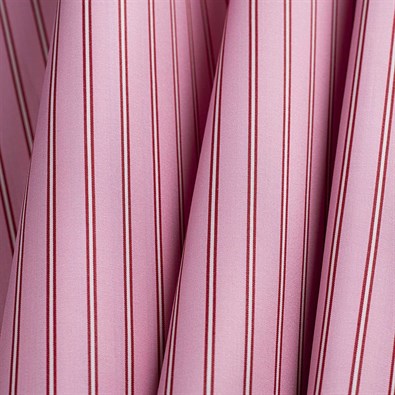Popeline  Rosa con striscia rossa