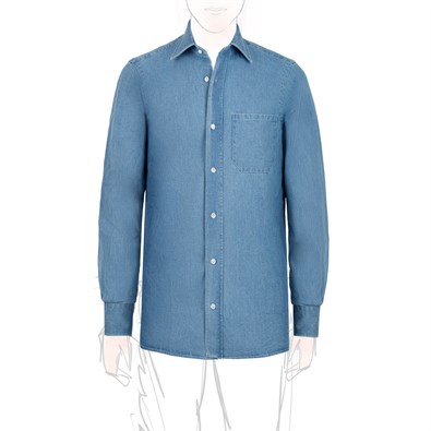 Light denim cotton shirt