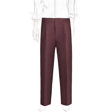 Bordeaux linen leisure pants