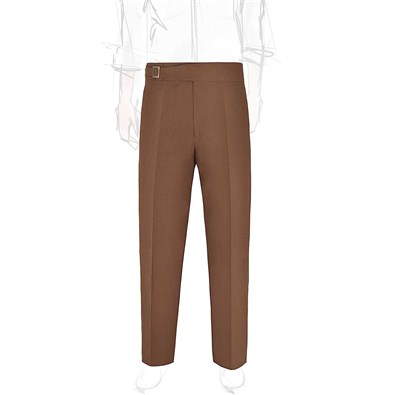 Tobacco linen genny trousers