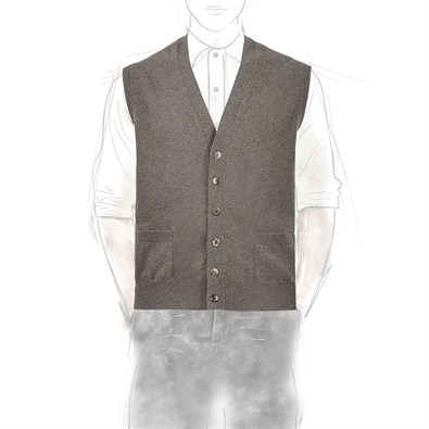 Mud cashmere vest
