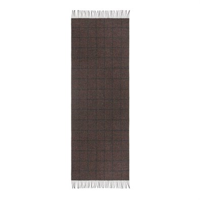 Brown checked scarf