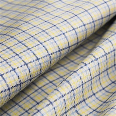 Yellow and blue checks  Flannel