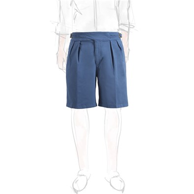 Cotton light blue manny shorts