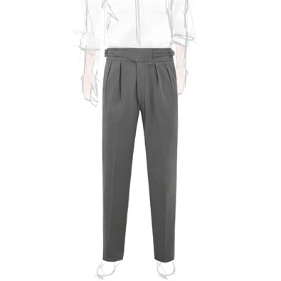 Cotton grey manny trousers