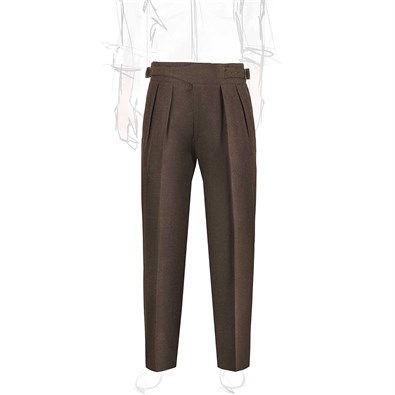 Hazelnut flannel manny trousers