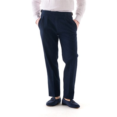 Pantaloni Manny in denim giapponese selvedge con cimosa rossa Jeans
