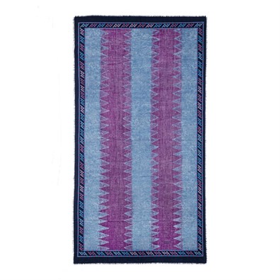 Minorca scarf in jeans cashmere