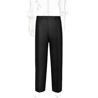 Ciro trousers in black wool