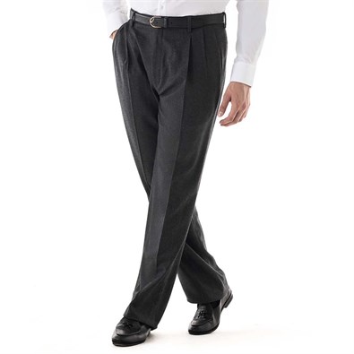 Ciro trousers in dark grey wool