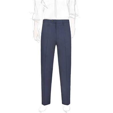 Blue cotton trousers