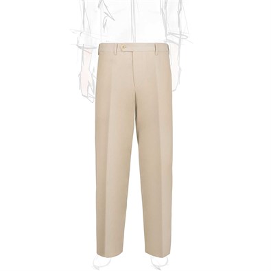 Beige cotton trousers