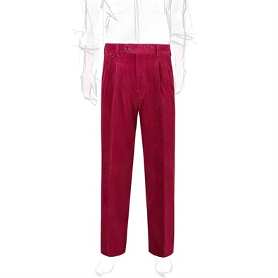 Cherry 2 pleated corduroy trousers