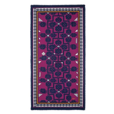 Violet tile scarf