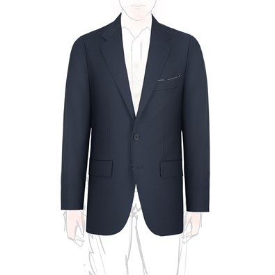 Blue tasmania wool single-breasted jacket "SW1"