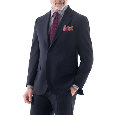 Blue tasmania wool single-breasted jacket "SW1"