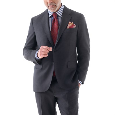 Dark gray tasmania wool single-breasted jacket "SW1"