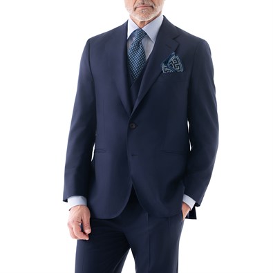 Light blue tasmania wool single-breasted jacket “SW1”