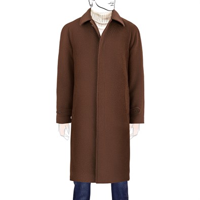 Brown Llama raglan coat