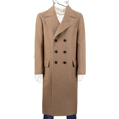 Vintage Archive cappotto Ulster in lana e cashmere beige