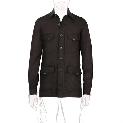 Vintage Archive brown cashmere safari jacket