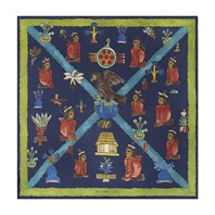 Acid green mendoza scarf