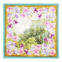 Villa Lucia scarf in aqua green