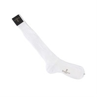 White ribbed lisle socks