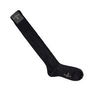 Anthracite ribbed wool socks