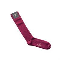 Bordeaux wide-ribbed socks