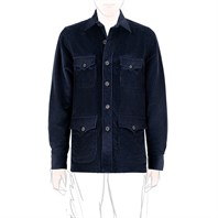 Blue corduroy safari jacket