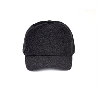 Dark gray skyfall wool baseball cap