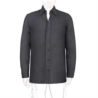 Gray wool overshirt