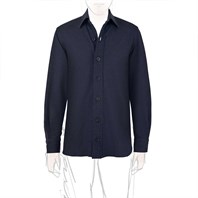 Blue cashmere overshirt