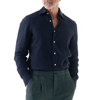 Blue linen shirt