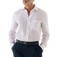 White linen shirt