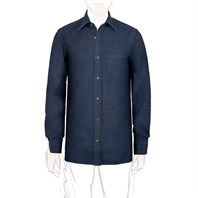 Dark denim cotton shirt