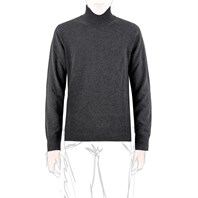 Dark gray cashmere turtleneck sweater
