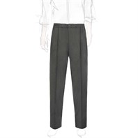 Green flannel wool leisure pants