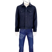 Midnight blue cashmere jacket