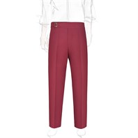 Red linen genny trousers